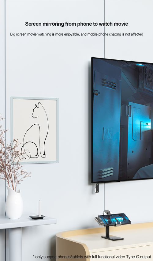 New HDMI wireless transmitter, a wireless screen mirroring device for Type - C laptops, tablets and mobile phones.