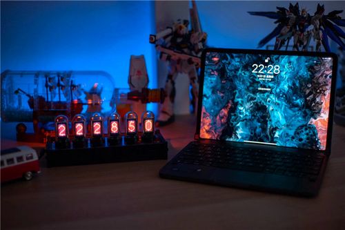 Glow tube electronic alarm clock, an LED digital alarm clock and timer that requires no assembly