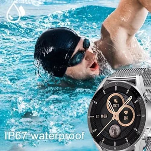 New wireless charging NFC multi-functional BM09S smart watch with offline payment, heart rate, blood pressure, health monitoring and sports bracelet.
