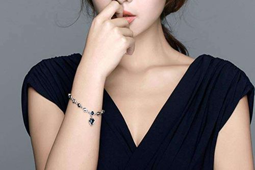 This brand specializes in high-end luxury goods like watches and jewelry😍Love Crystal Heart Charm Bracelet Adjustable Link Bracelets