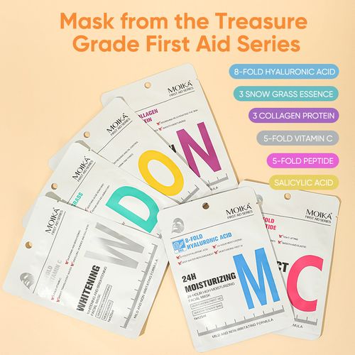 🌟Revitalize your skin with our Vitamin C skincare! 😍Six types of hydrating sheet masks. 💖Perfect for beauty salon or home use. Unveil a glowing complexion. Pamper yourself with our premium beauty product.