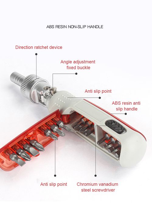 14 - in - 1 Home Use Bit Ratchet Multifunctional Screwdriver Set with Phillips Head Combinations