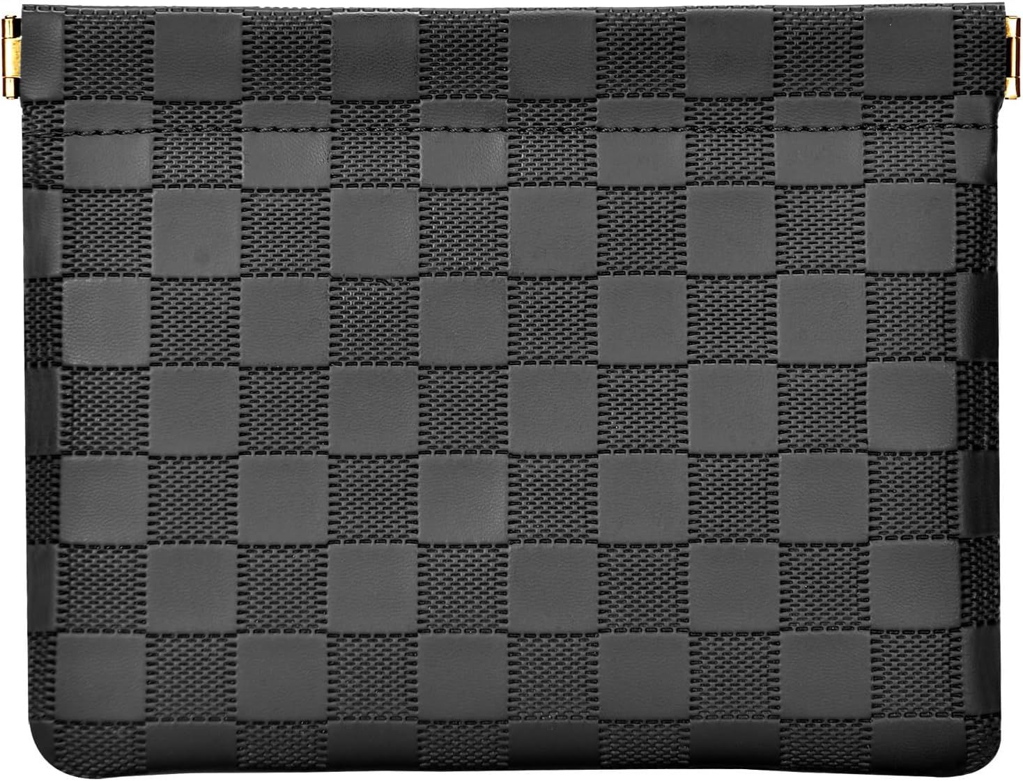 Leather Pocket Cosmetic Bag for Purse,Coin Purse Lipstick Cosmetic Accessories Organizer, Travel Kit Storage Pouch,Waterproof Portable No Zipper Self-closing Small Makeup Pouch for Women