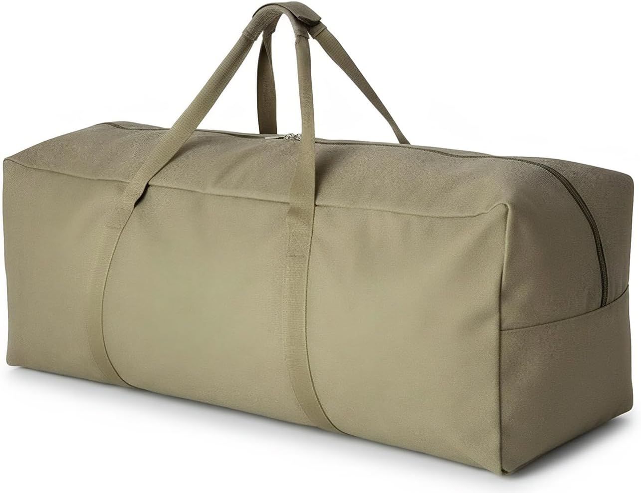 Extra Large Canvas Travel Duffle Bag Heavy Duty, Sports Military Travel Camping Tent Storage