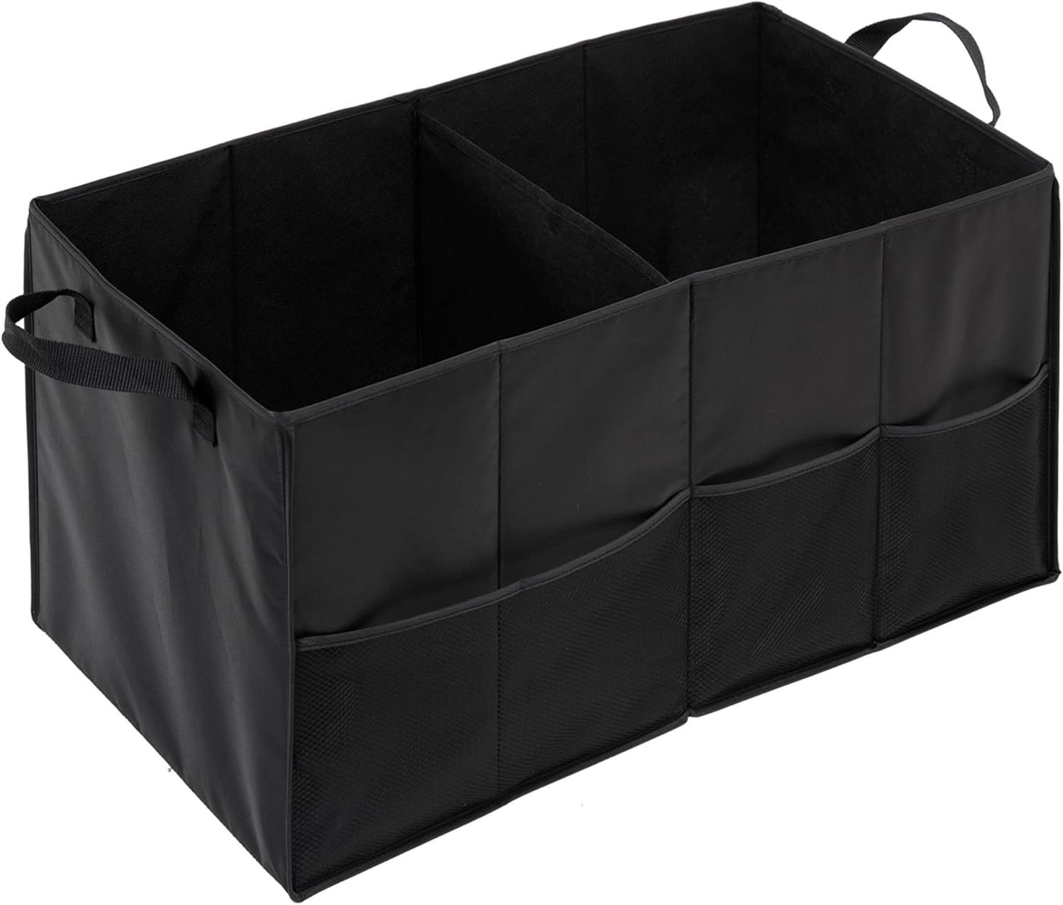 Honey-Can-Do SFT-01166 Soft Storage Chest, Black Folding Car Trunk Organizer