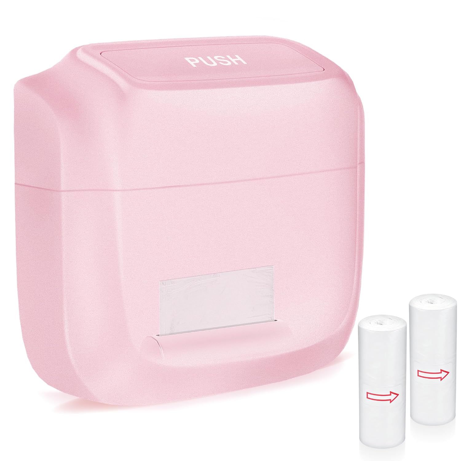 Car Trash Can with Lid, Built-in Storage Garbage Bag, Leakproof Vehicle Trash, Car Accessories for Interior, Mini Garbage Bin for Automotive, Office, Kitchen, Bedroom, with 30pcs Trash Bags,2Pcs