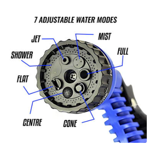 LIGHTWEIGHT POWER CLEANING -Magic Expandable Pipe With Water Spray Gun