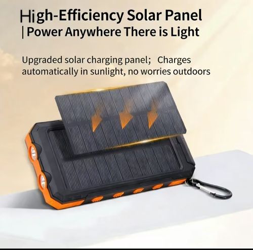 Say Goodbye to Low Battery 🌞🔋 Whether you're hiking, camping, or exploring new places, our Solar Power Bank ensures your devices stay charged and ready for the next adventure. 🌍⚡