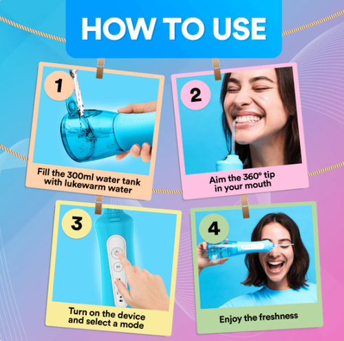 Dental Wireless 5-In-1 Water Flosser Pro