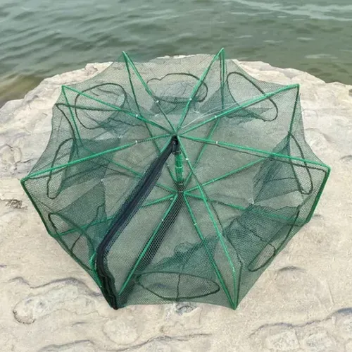 🐟 Reinforced fishing net, automatic folding