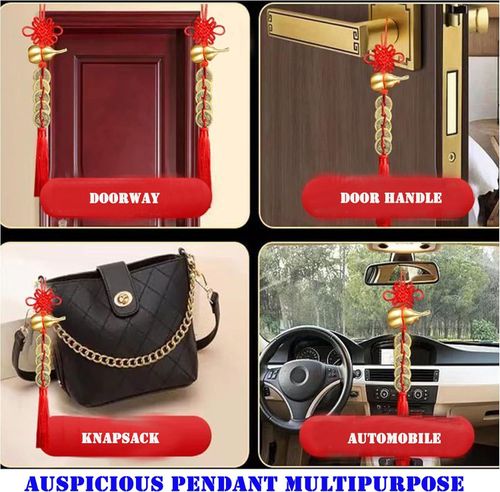 🪔Brass Feng Shui Gourd🇨🇳5-Coins Wealth Charm Deco(4pcs)