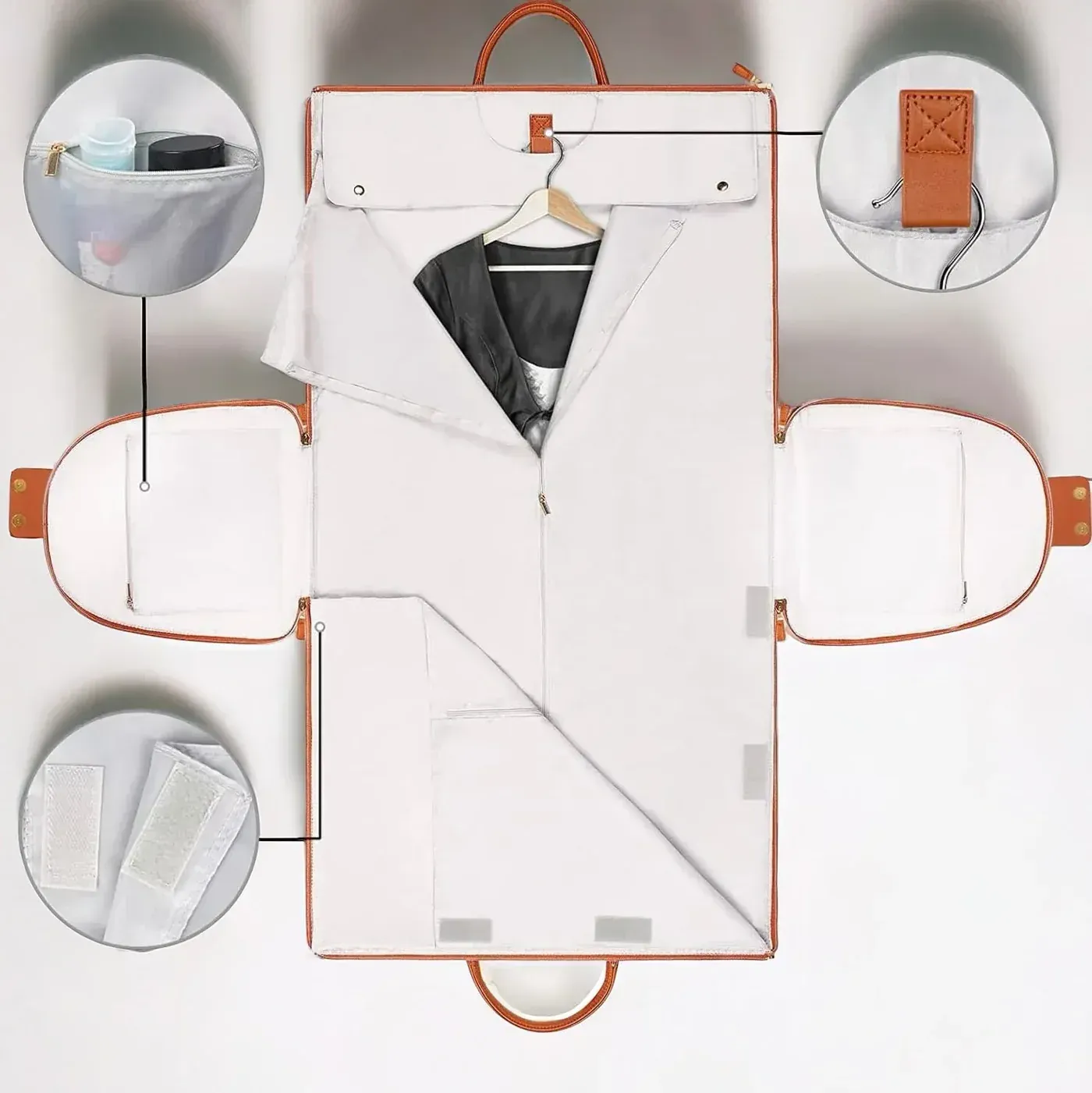 Foldable travel backpack