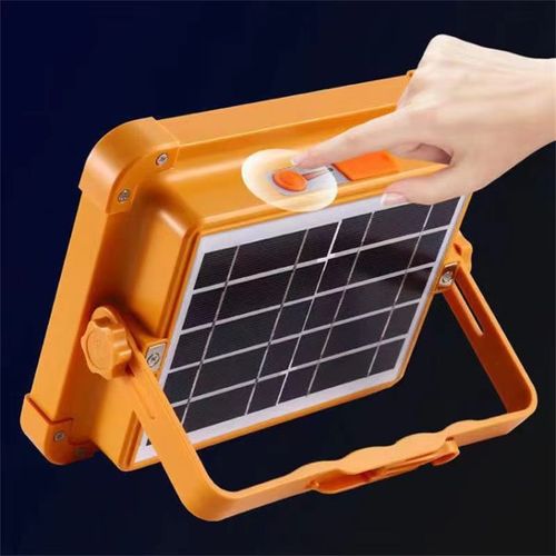 Luz de emergência solar recarregável, holofote LED remoto, luz recarregável, portátil, para acampamento