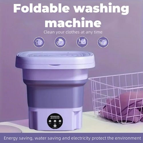 Retractable Folding Small Washing Machine Portable Home Dormitory Fully Automatic Underwear Pantyhose Children'S Washing Machine