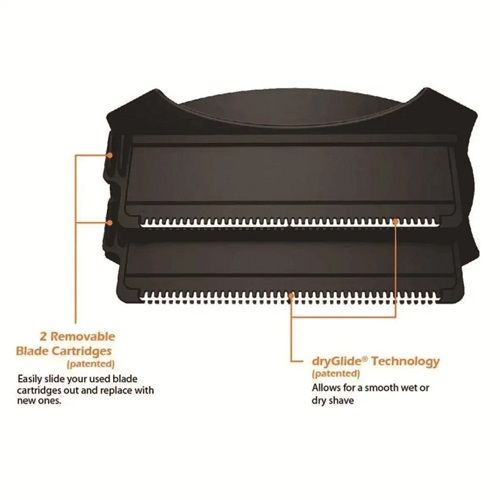 New Men's Painless Back Shaver Hair Remover for Men Epilator Shaver Back Face Long Handle Portable Foldable Shaver Body Care