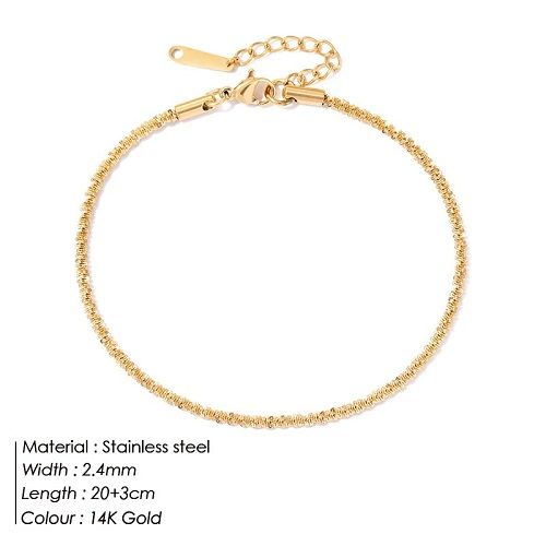 eManco Cauliflower Anklet Bracelet On The Leg Fashion Female Anklets Barefoot For Women Leg Chain Beach Foot Jewelry