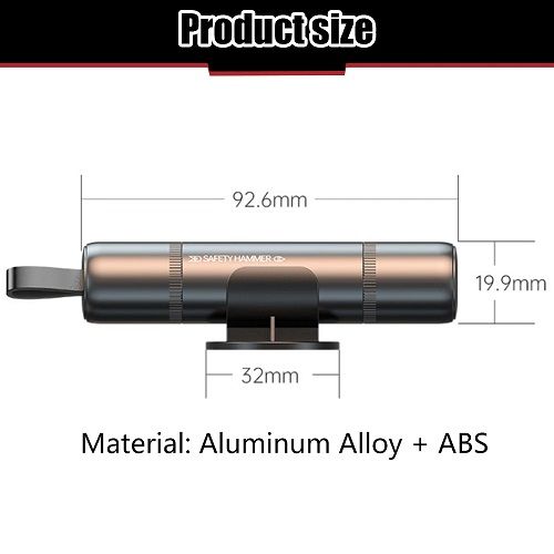 2 in 1 Car Safety Hammer Emergency Glass Breaker Cut the Seat Belt High Hardness Tungsten Steel Rescue Tool Auto Accessories