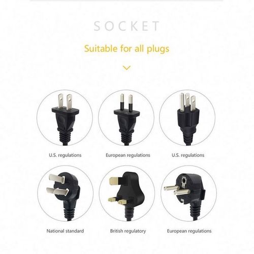 High-power British standard universal socket with independent switch