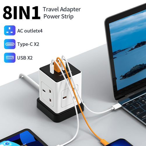 Small portable British standard tower socket