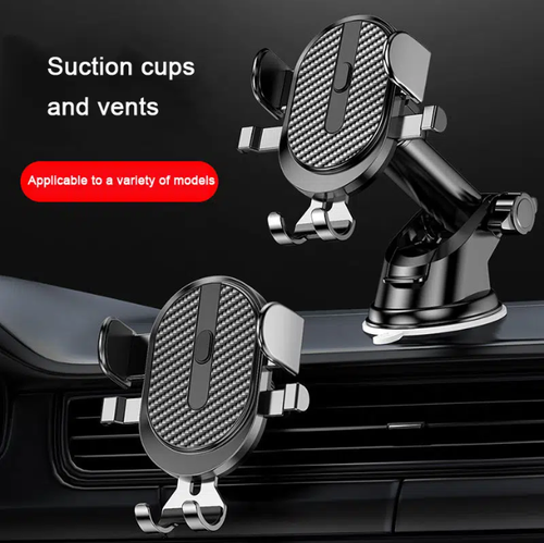 Car suction cup automatic locking phone holder