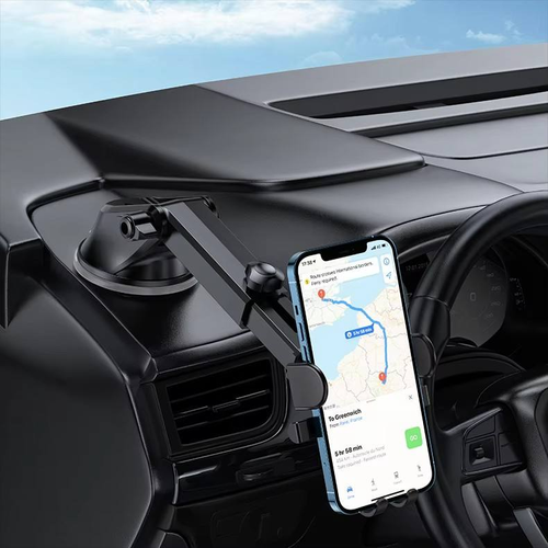 Car suction cup automatic locking phone holder