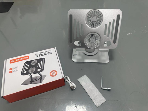 Rotatable laptop cooling stand