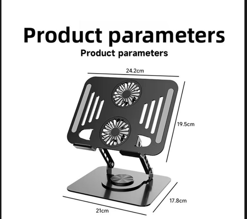Rotatable laptop cooling stand