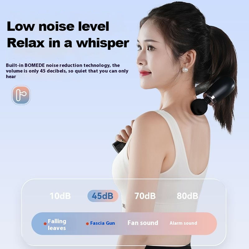 Multi-functional curved massage gun