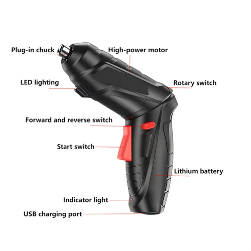 47-piece multi-functional electric screwdriver set