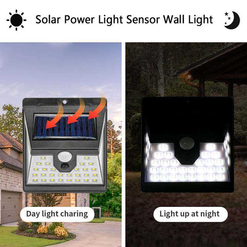 LED Solar Human Body Sensor Wall Lamp