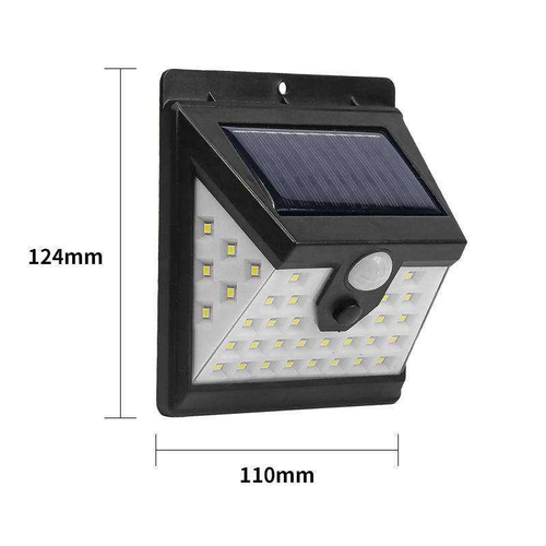 LED Solar Human Body Sensor Wall Lamp
