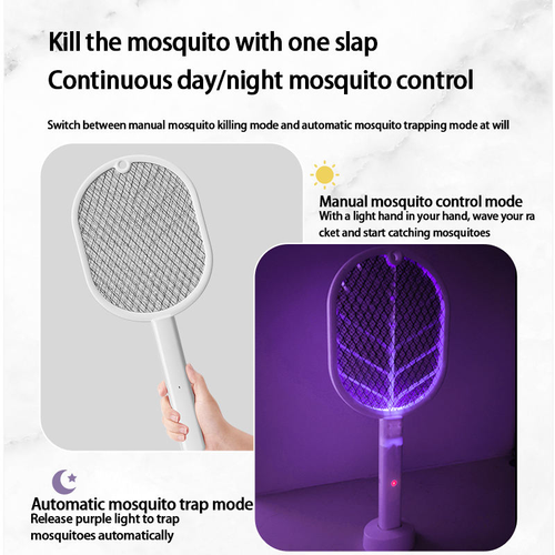 2-in-1 foldable rechargeable mosquito swatter