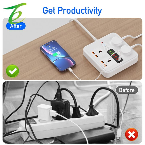 Multi-functional high-power power strip with USB