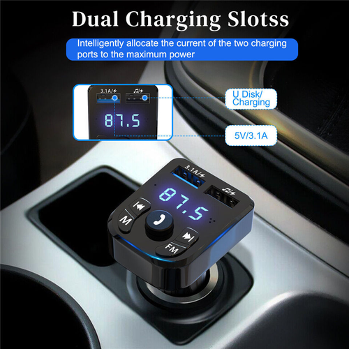 Multi-functional Bluetooth car charger