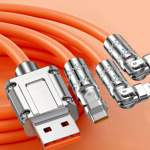 2-meter 3-in-1 rotatable fast charging cable
