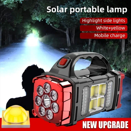 Multi-functional USB rechargeable outdoor flashlight