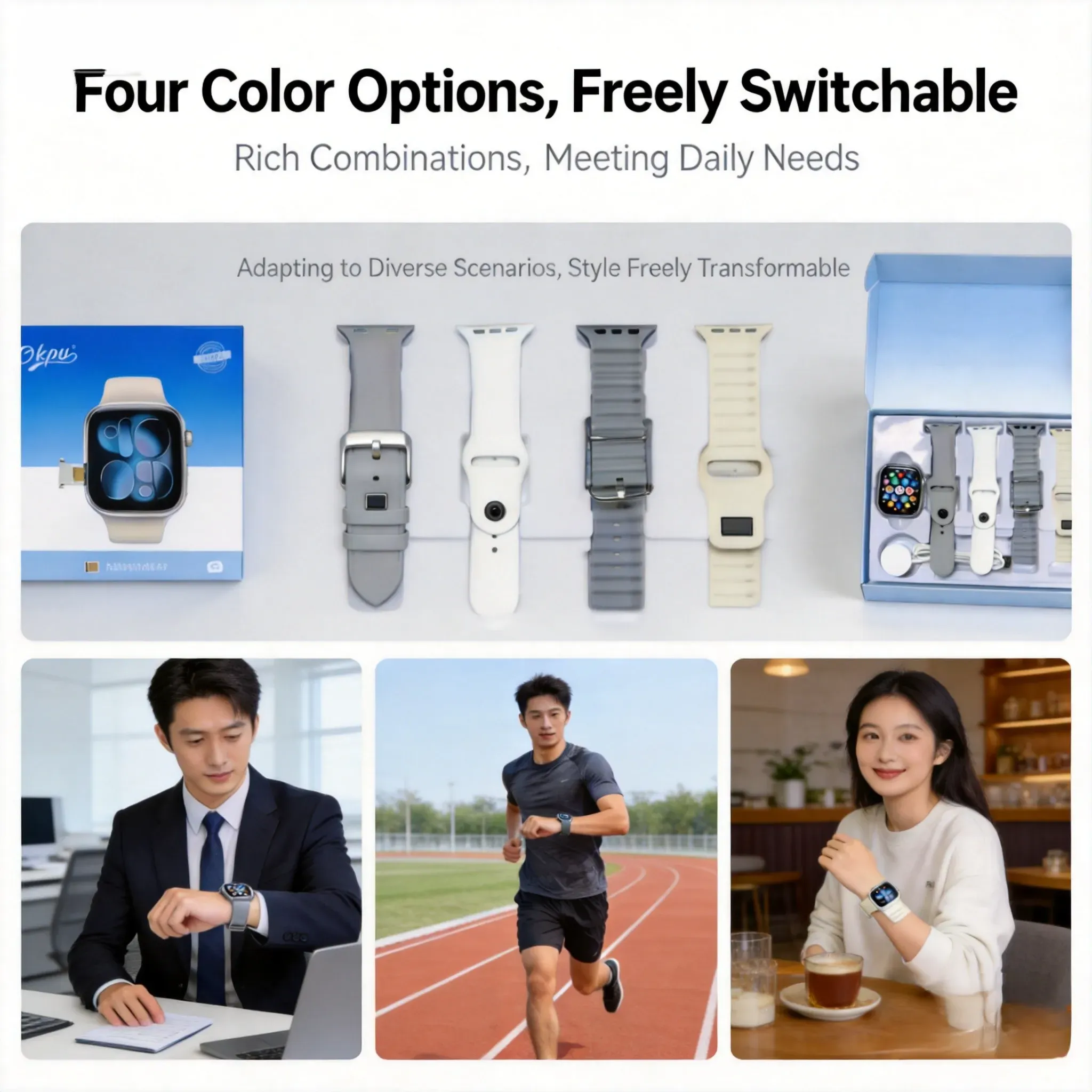 Smartwatch with camera and SIM card slot