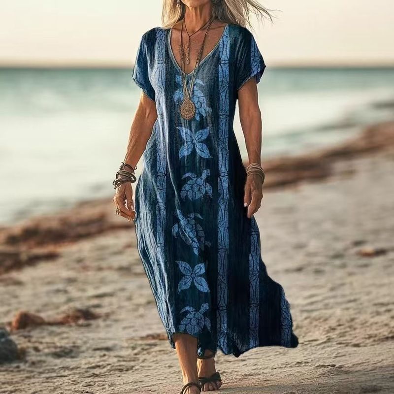 Vintage Kwiatowa Sukienka