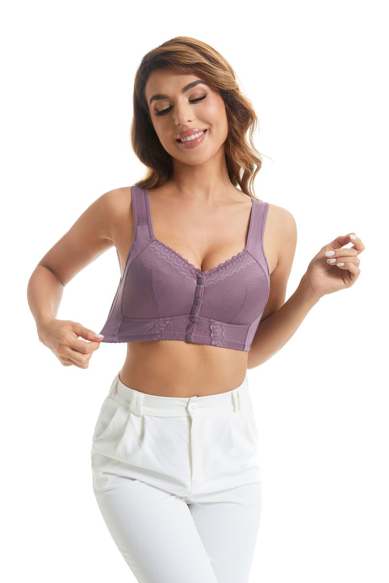 Biustonosz Damski Plus Size z Przewiewnej Bawełny  (75% bawełna+25% len)