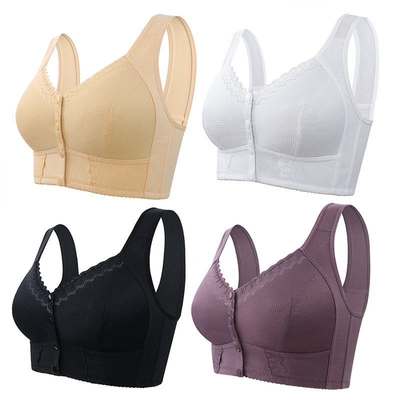 Biustonosz Damski Plus Size z Przewiewnej Bawełny  (75% bawełna+25% len)