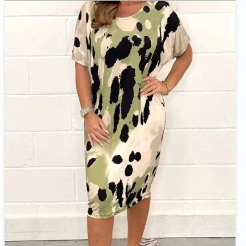 💖2025 Luźna sukienka z nadrukiem