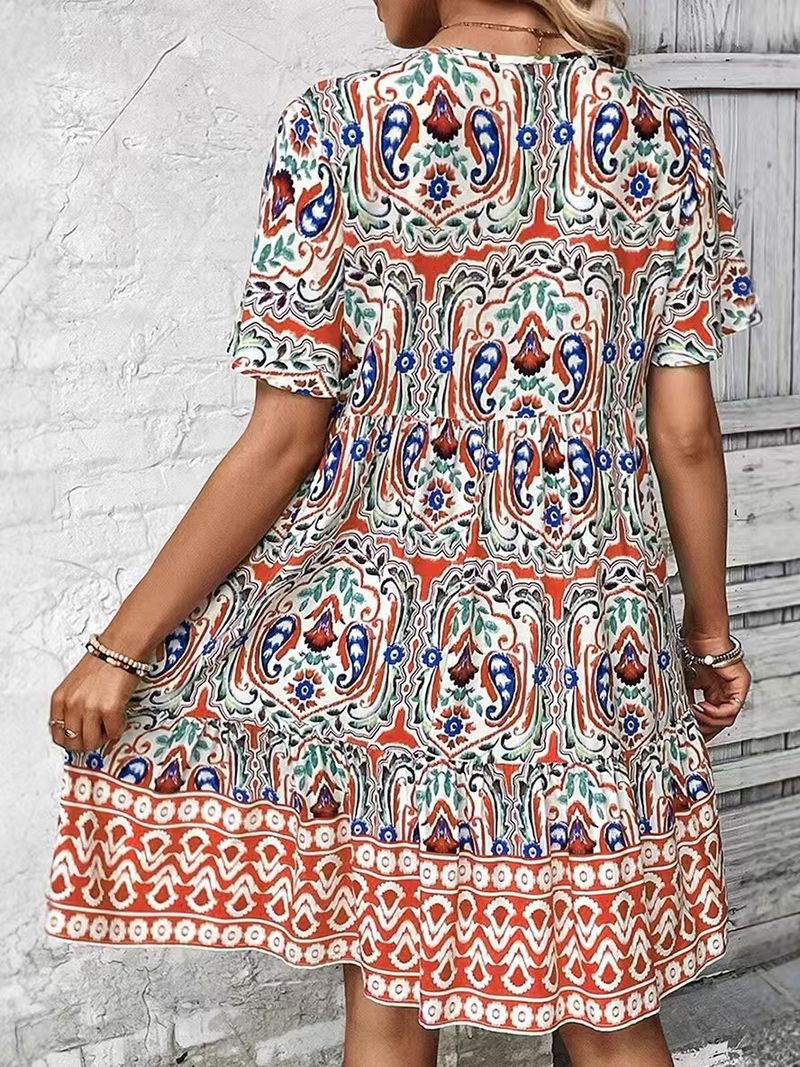 Vintage Kwiatowa Sukienka