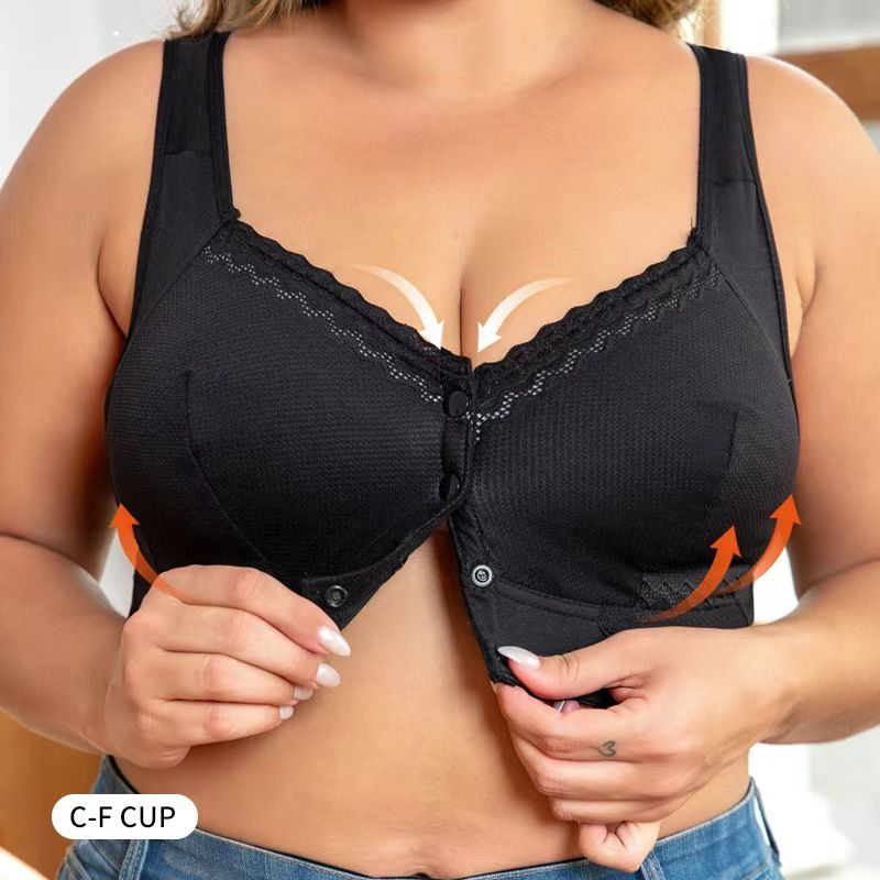 Biustonosz Damski Plus Size z Przewiewnej Bawełny  (75% bawełna+25% len)