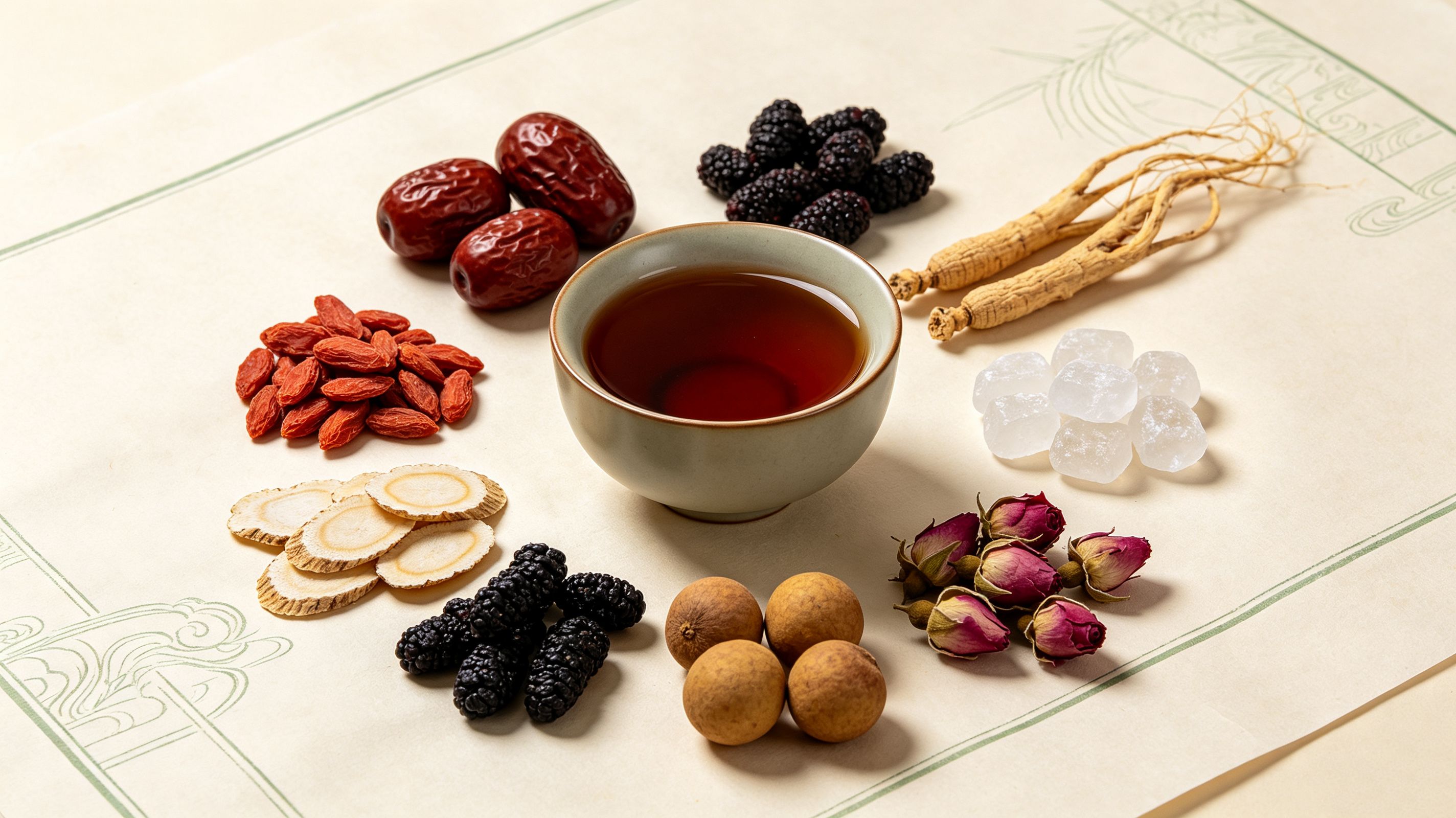 The Ancient Story of Eight‑Treasure Herbal Tea — Nature’s Balanced Herbal Blend