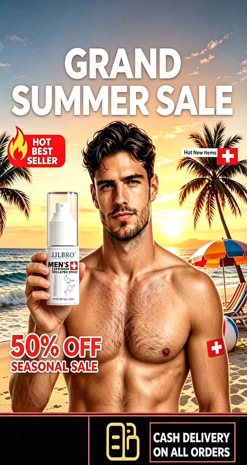 JJLBRO Men Natural Herbal Delay Spray, Last Longer Without Numb Sensation, Gentle Hydrating Intimate Care Spray for Men 30ml