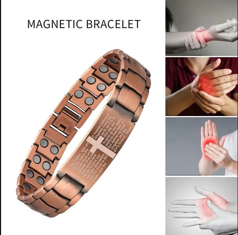 Men's Copper Bracelet with 3X Strength, Premium Copper Jewelry