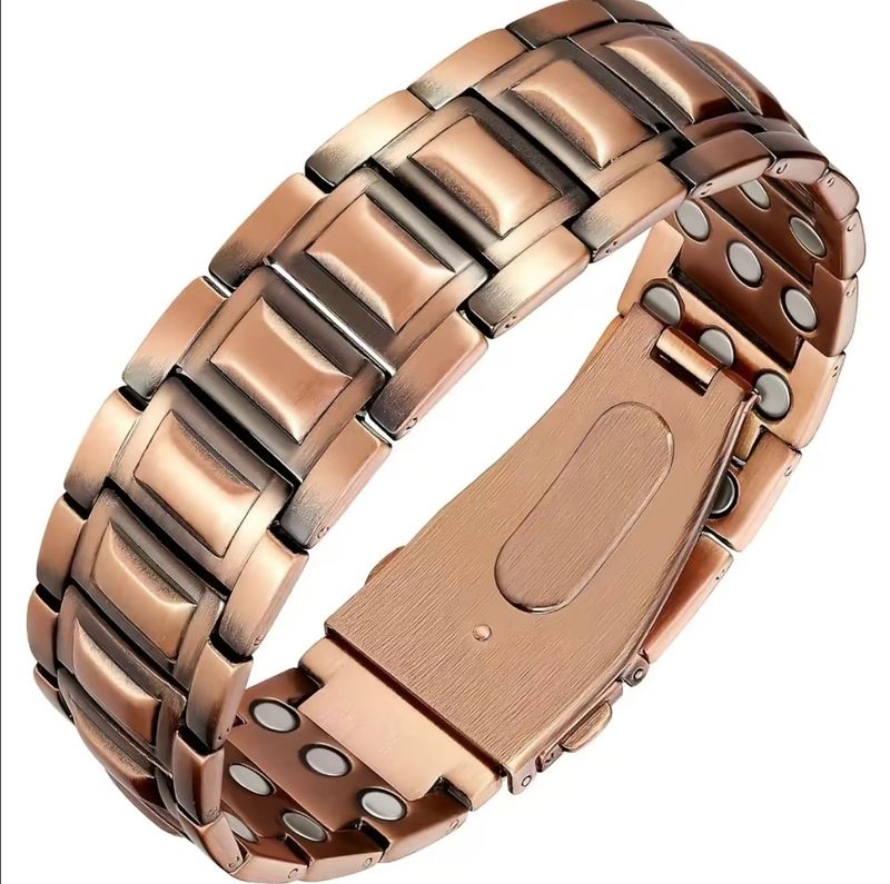 Men's Copper Bracelet with 3X Strength, Premium Copper Jewelry