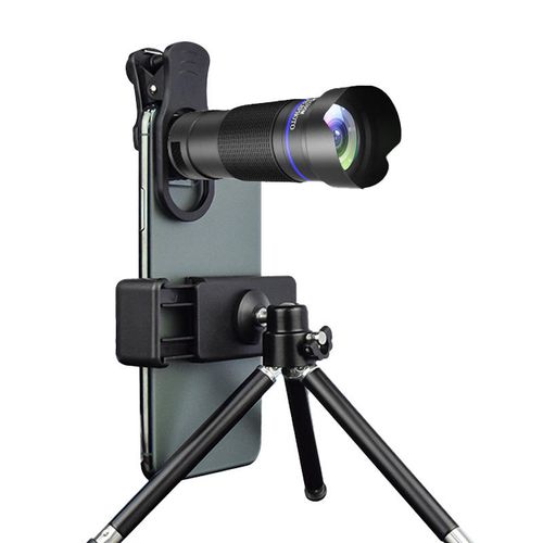 36X HD Telephoto Phone Camera Lens Kit, Universal Zoom Telephoto Cell Phone Lens with Mini Tripod, Phone Clip for iPhone Samsung