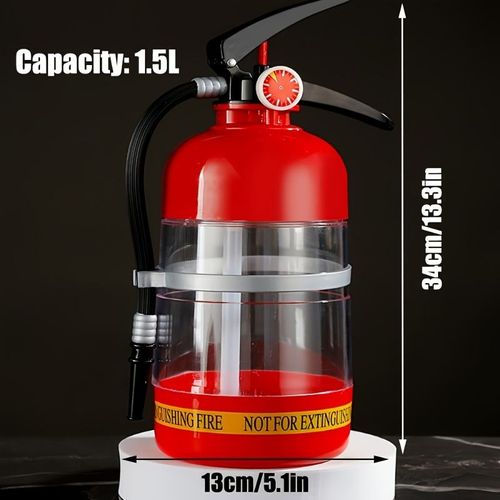 Beer Container Creative Fire Extinguisher Shape Liquor Dispenser Large Capacity for Wine Spirits Beer Liquor