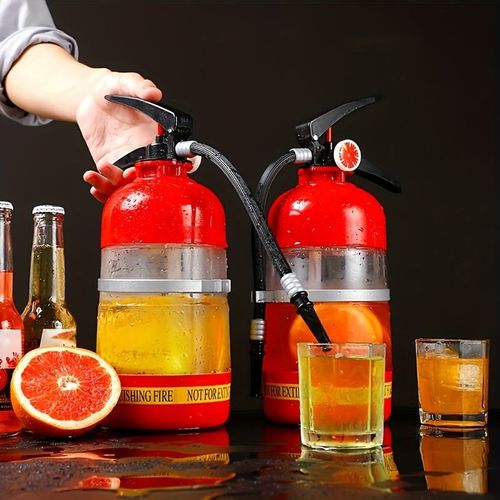 Beer Container Creative Fire Extinguisher Shape Liquor Dispenser Large Capacity for Wine Spirits Beer Liquor